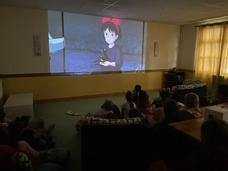 Séance de ciné au relais